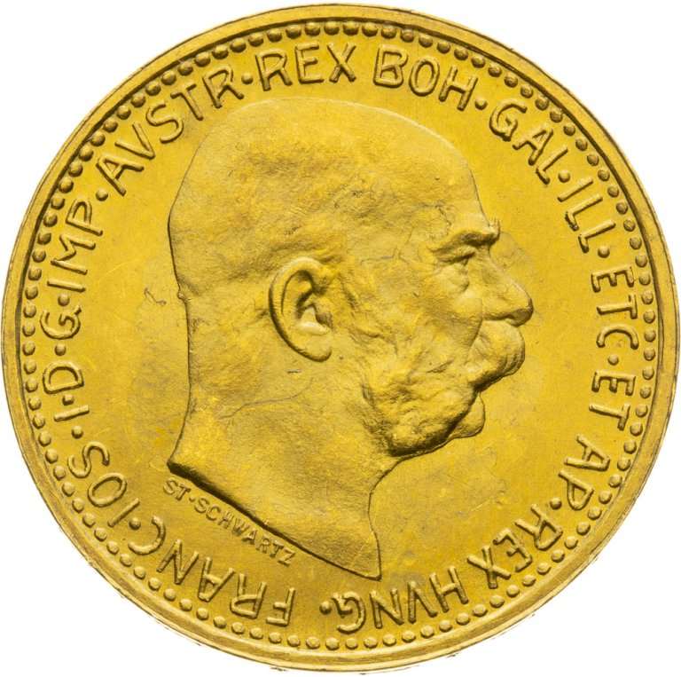 Investičné zlato 20 Koruna František Jozef I. 1915 - Novorazba